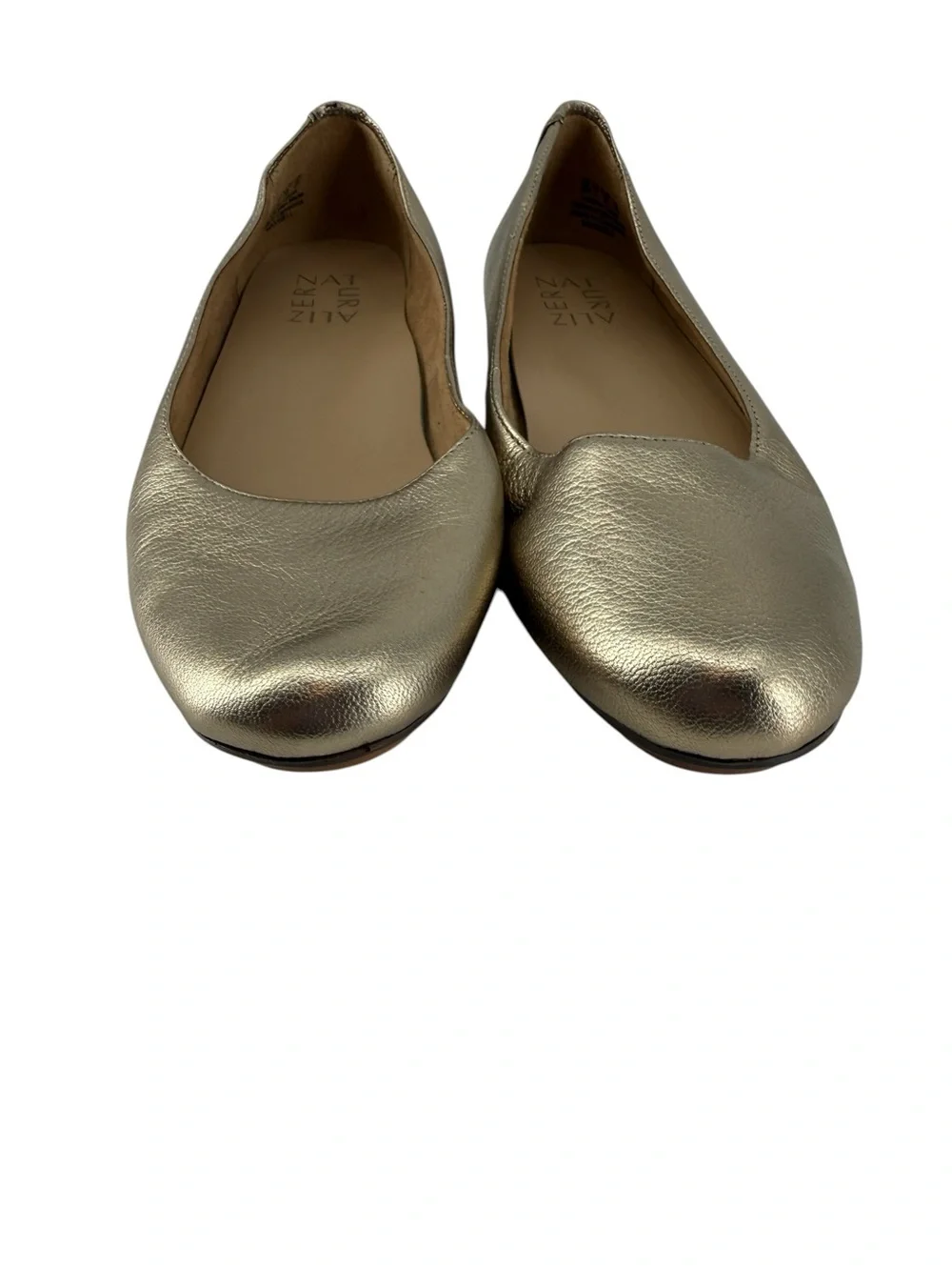 Naturalizer Maxwell Women’s Size 6 Warm Silver Metallic Ballet Flats New no box